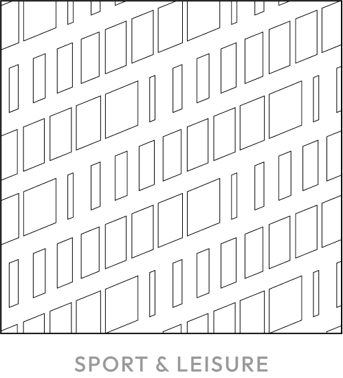 Motif graphique des sports et loisirs pour NTPT